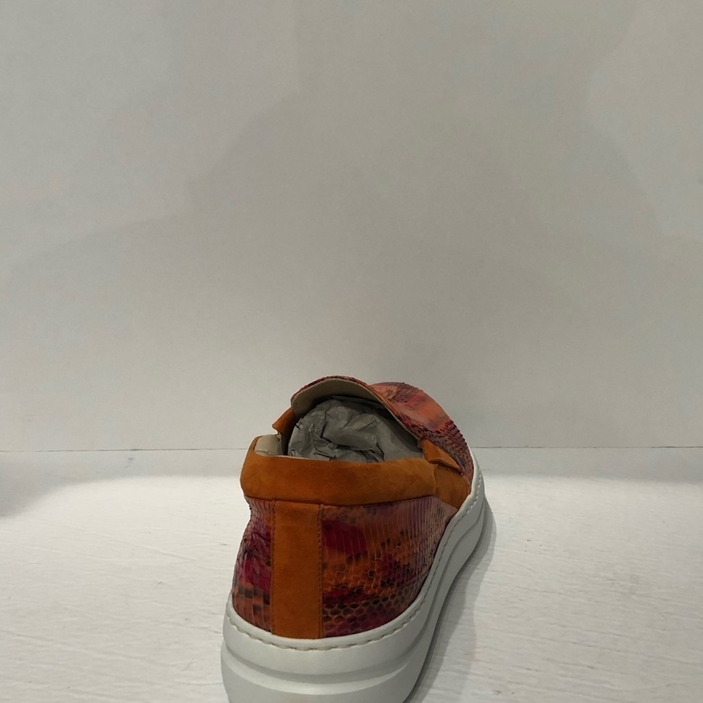 Fennix Italy shoes casual sneaker eel skin slip on - Picture 4 of 5